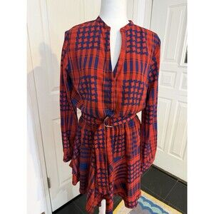 do be dress Large 80’ Red Plaid Size L